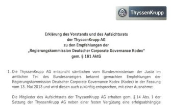 Entsprechenserklärung gemäß § 161 AktG Entsprechenserklärung gemäß § 161 AktG