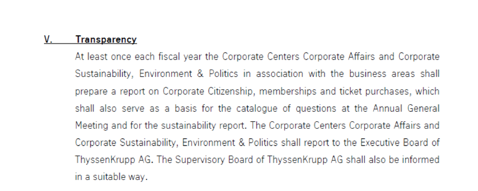 Transparency Transparency